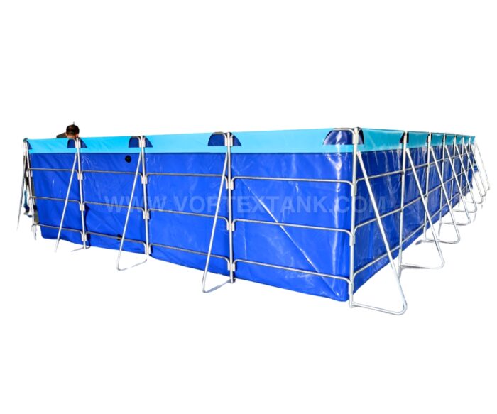 PVC Tarpaulin Indoor Plastic Tank For Tilapia Farming