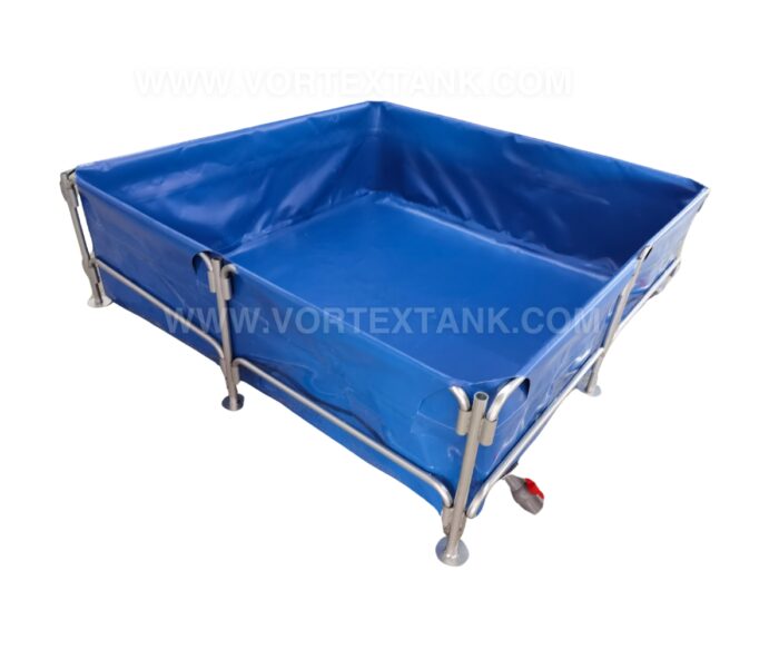 2*2*0.6m Square Shape CE Approved Safe Collapsible Aquaculture Tanks