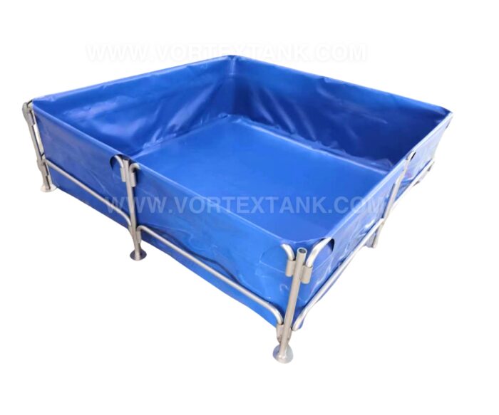 2*2*0.6m Square Shape CE Approved Safe Collapsible Aquaculture Tanks