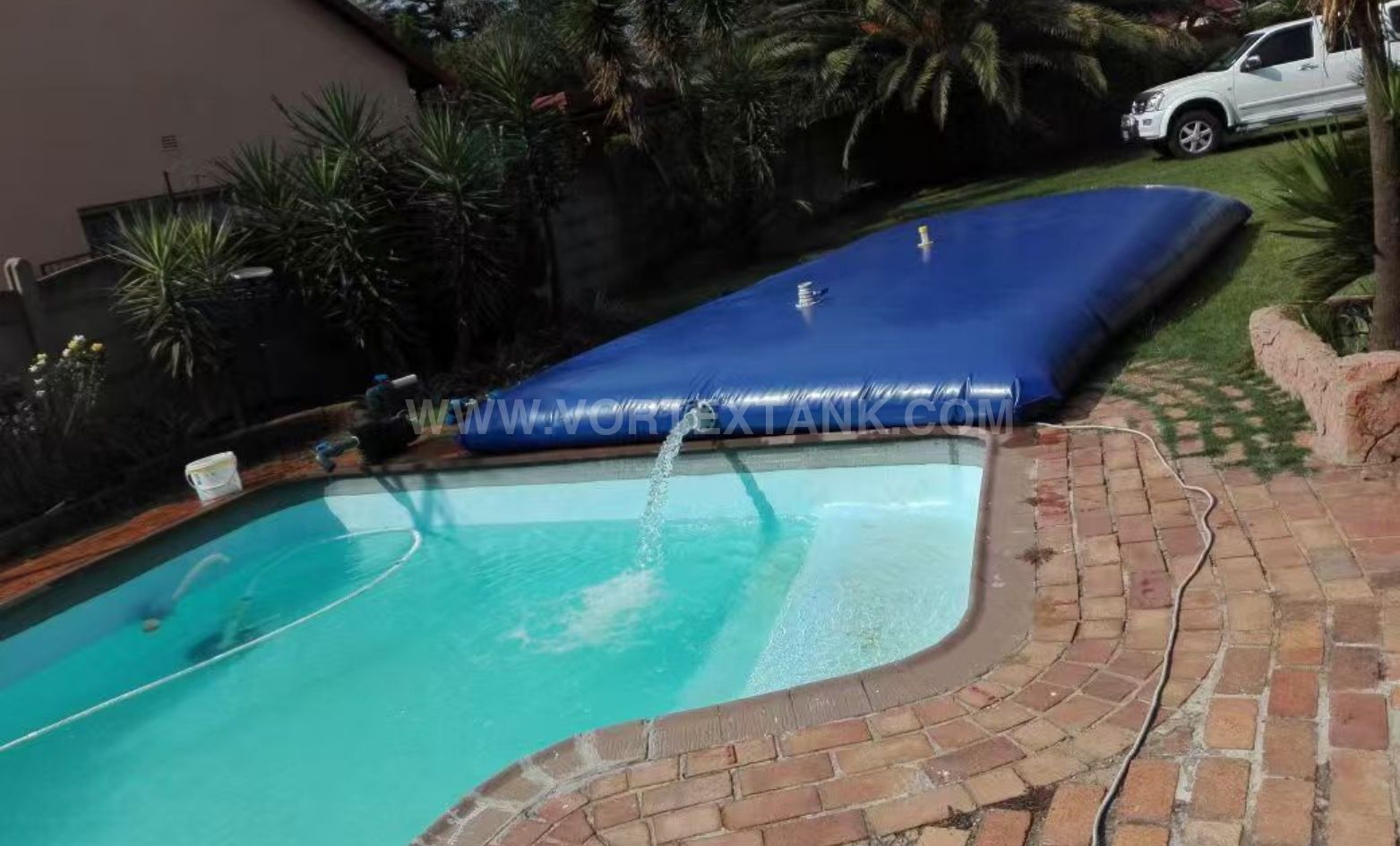 10m³ pvc temporary water storage tank for swimming pool maintenance in south africa