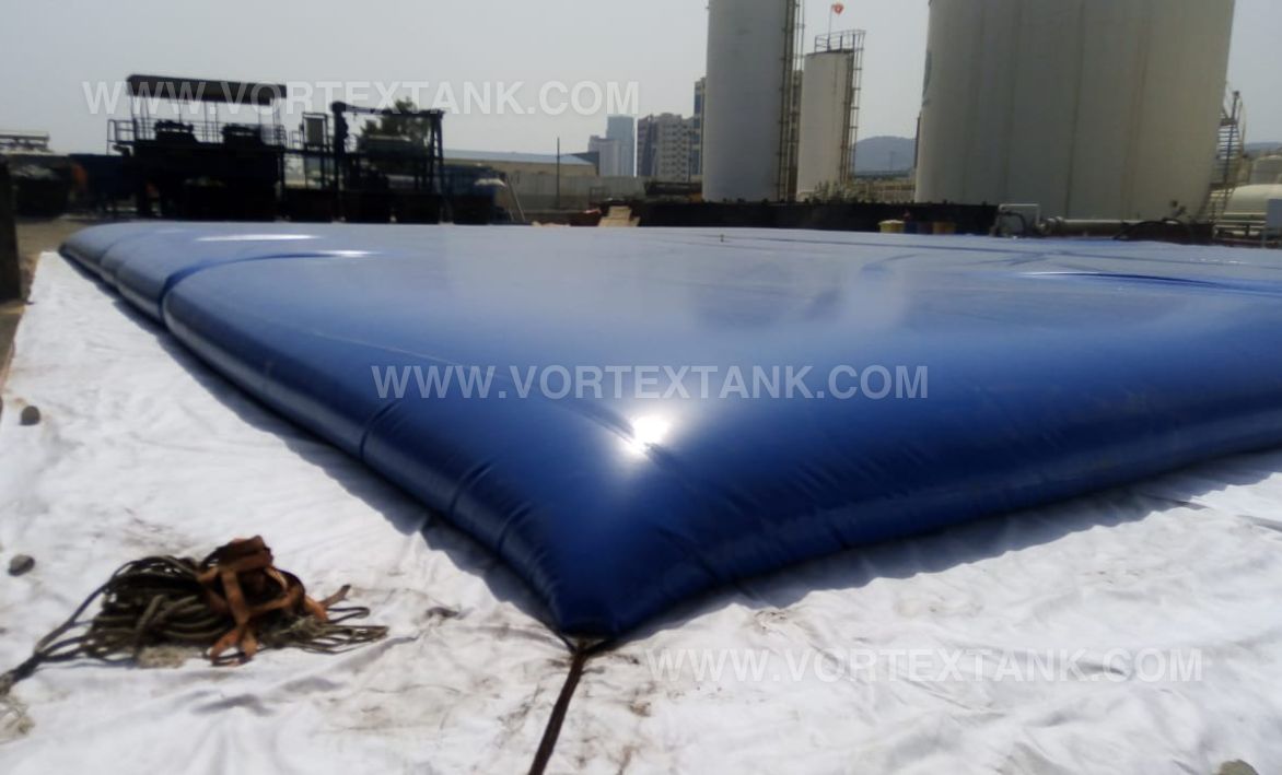 500m3 pillow shape pvc foldable pvc water tank for oily water (6)