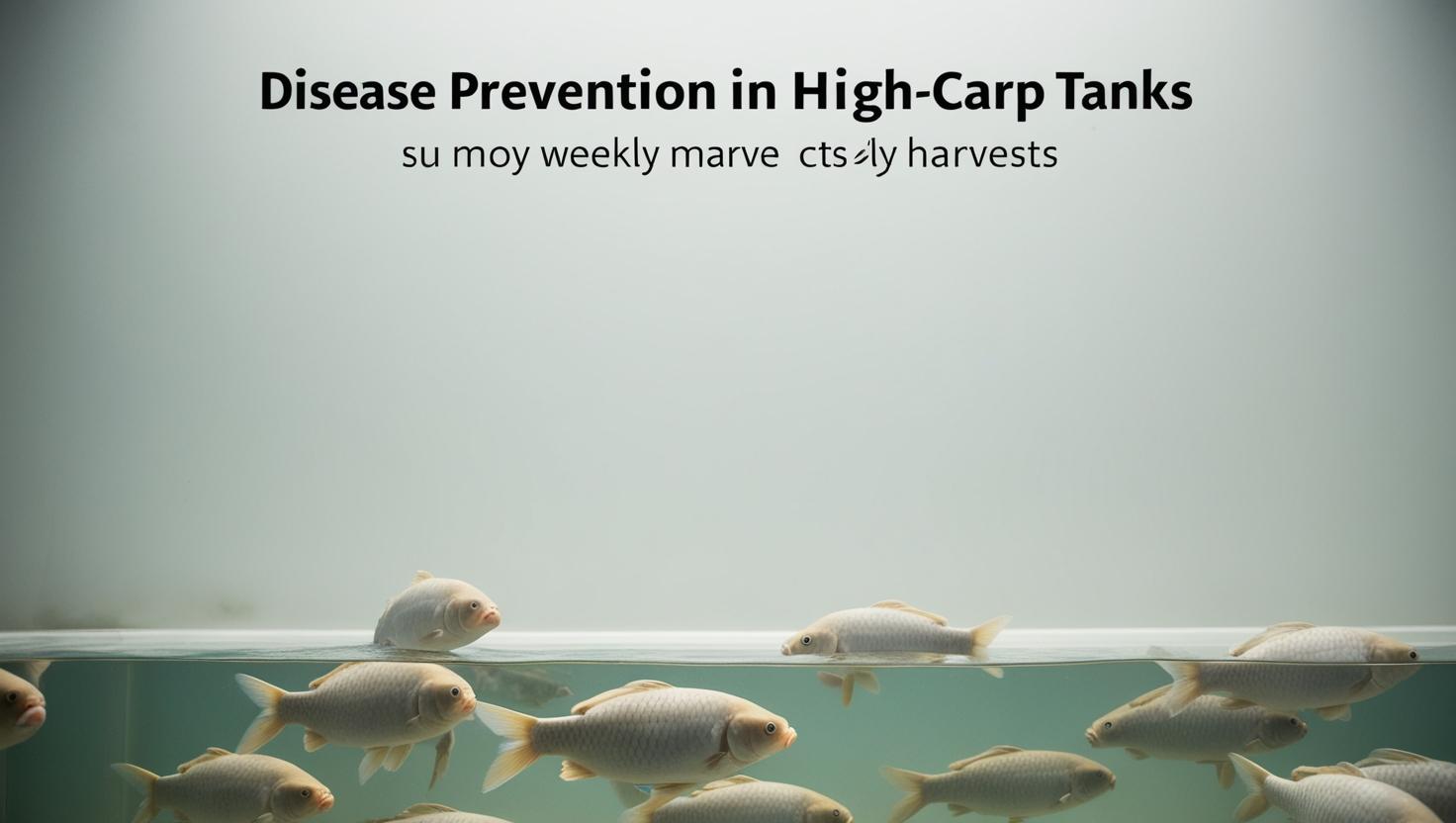 disease prevention in high density carp tanks ensuring weekly harvests