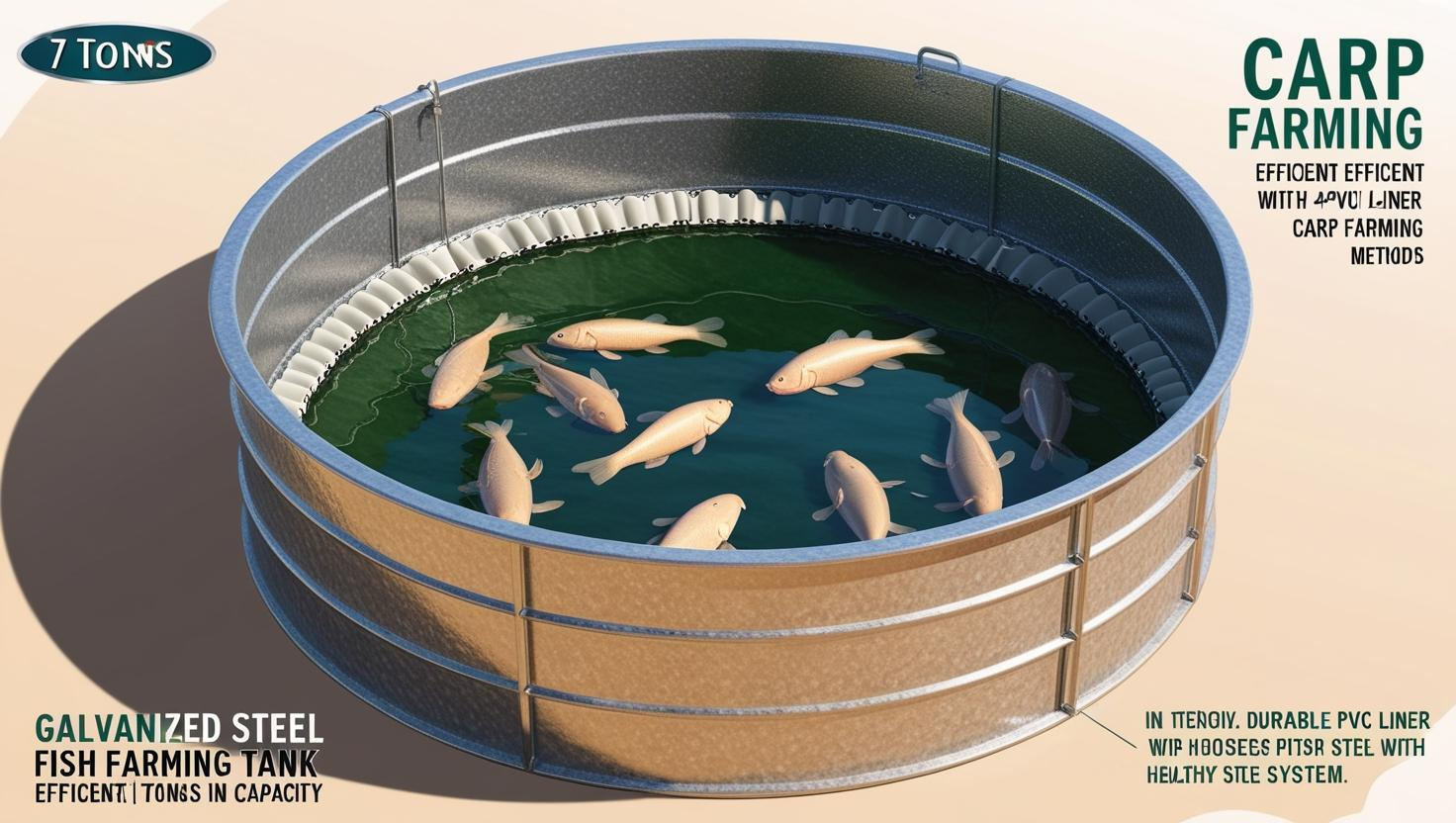 galvanized tube fish farming tank